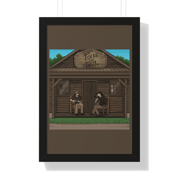 Folks Like Them Cabin Framed Print