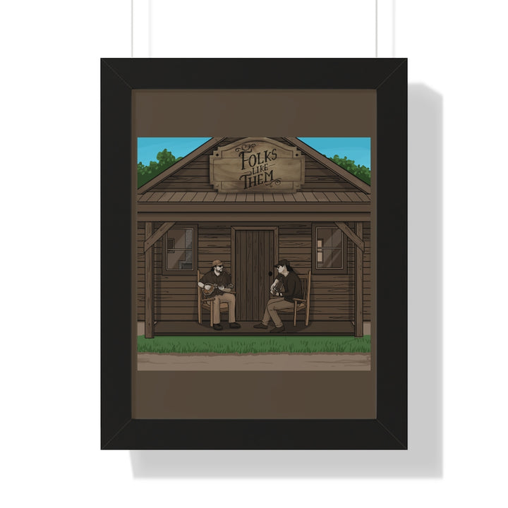 Folks Like Them Cabin Framed Print