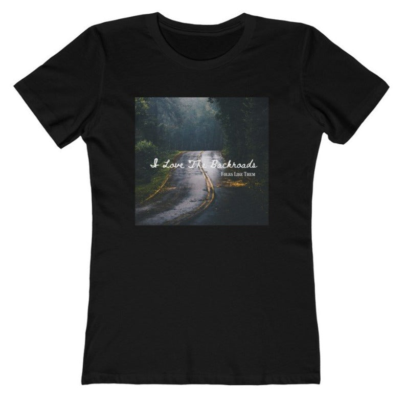 I Love The Backroads Country Road Tee