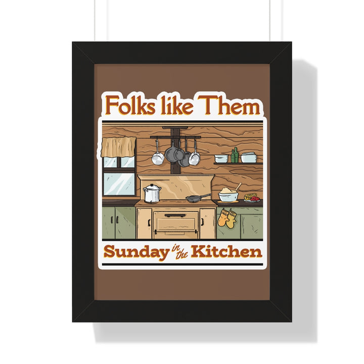 Sunday In the Kitchen Framed Print