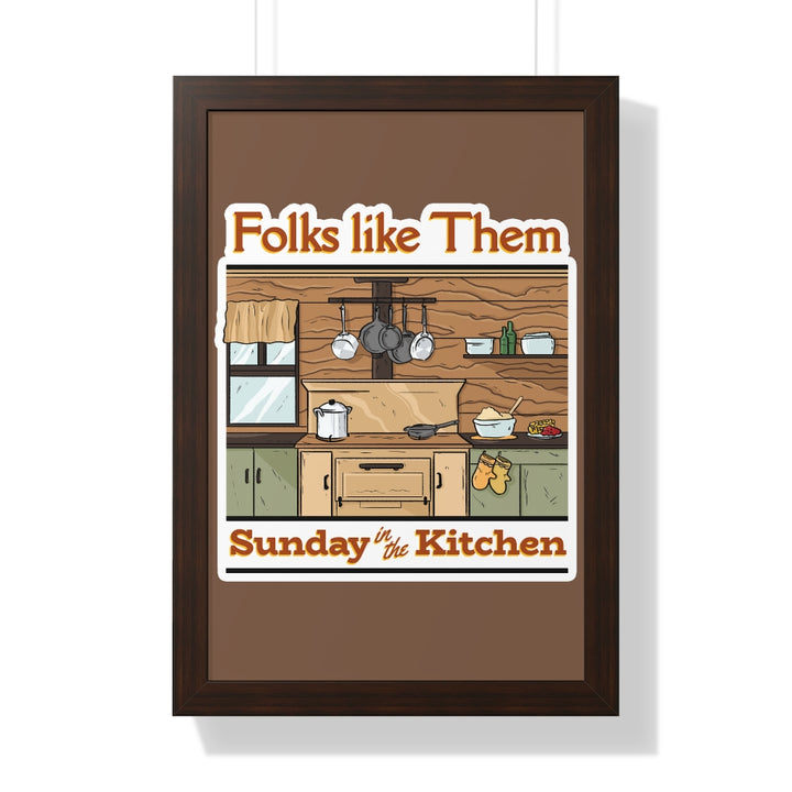 Sunday In the Kitchen Framed Print