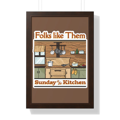 Sunday In the Kitchen Framed Print