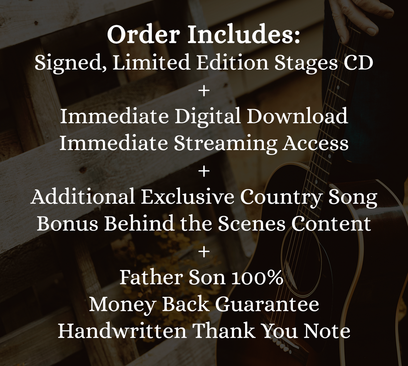 Stages - Signed CD, Digital, Streaming