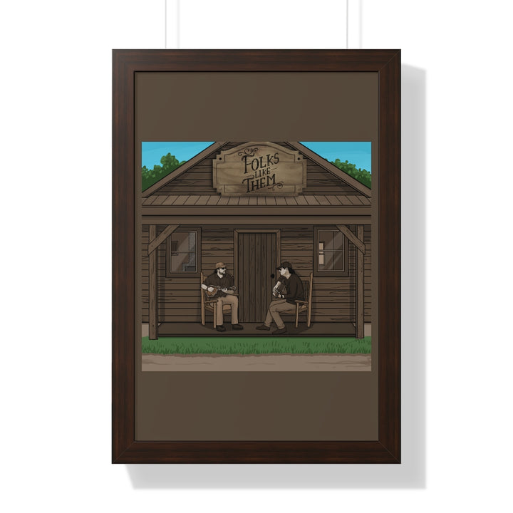 Folks Like Them Cabin Framed Print